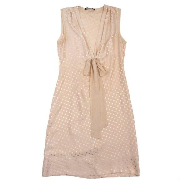Beautiful BCBGMaxazria Parfait Sleeveless Silk Polka Dot Dress - Picture 1 of 15